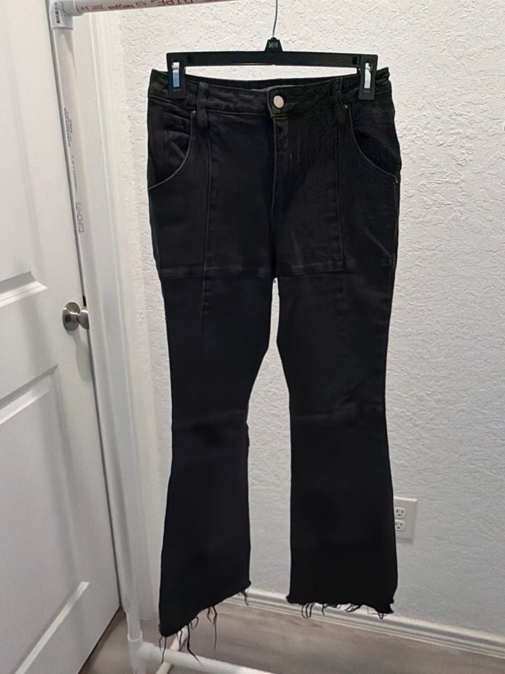 Tinseltown Black High-Rise Flare Jeans